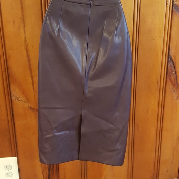 Faux Leather Skirt - Picture 5 of 8